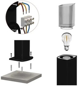 Kültéri lámpa LANA 1xE27/25W/230V IP54 75 cm