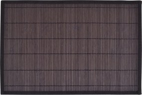 vidaXL 6 db bambusz alátét 30 x 45 cm sötétbarna