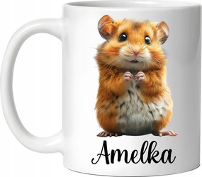 Hörcsög Bögre Hörcsög Születésnapi Ajándék Karácsony bármilyen név +doboz