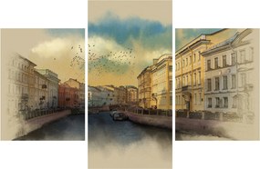 Kép - Moyka, folyó, St. Petersburg, Oroszország (90x60 cm)
