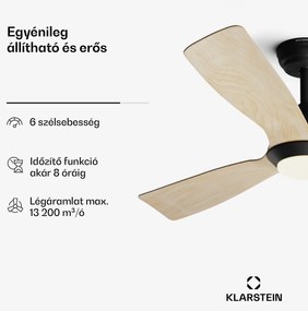 Fiji Flow 2 az 1-ben Smart, mennyezeti ventilátor, Ø 152 cm, LED lámpa, távirányító, vezérlés applikáción keresztül, 2 menetirány