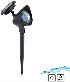 A Leuchten Direkt egy Just Light Led napelemes lámpa süllyesztett fekete védelemmel.