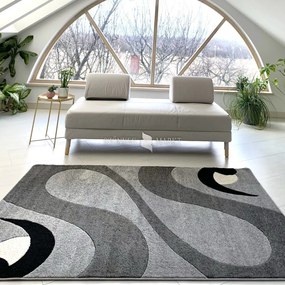 Comfort 6874 szürke modern szőnyeg 60 cm-es szett