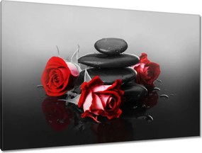 Vászonkép 120x80 Vörös rózsák Spa