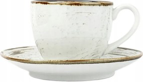 Nosztalgia Fehér Csésze Csészealjjal 300ml Fehér/Tejszín -Alumínium Bogucice