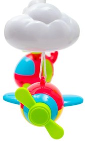 Baby Mix körhinta a kiságy fölé, kivetítővel és távirányítóval, kék színű