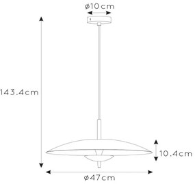 Lucide 30461/09/30 - VULCAN LED/9W/230V állítható fekete függeszték