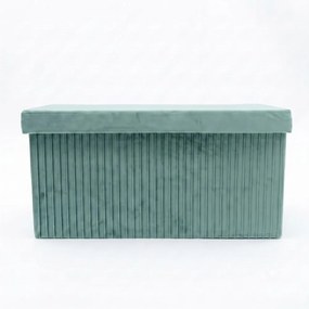 MALAGA összehajtható tárolós puff 76 cm ,menta