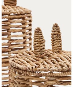 Natúr színű vízijácint játéktároló kosár szett 2 db-os ø 30x50 cm Venezia – Kave Home