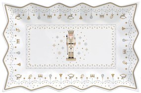 Diótörő karácsonyi porcelán kínáló tálca Royal Nutcracker