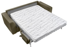 Zöld-barna kordbársony kinyitható kanapé 225 cm Augustin – Bobochic Paris