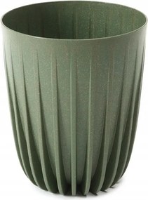 Virágtartó betéttel zöld dekoratív virágtartó 14,5 cm Mira Eco