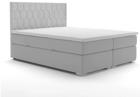 Franciaágy Boxspring 180 cm Piranno (világosszürke) (tárolóhellyel). Akció -16%. 1044297