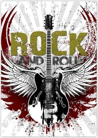 Poszterek A4 Pion Rock And Roll Gitár