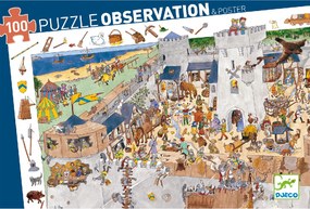 Megfigyeltető puzzle - Bevehetetlen vár, 100 db-os - Fortified castle