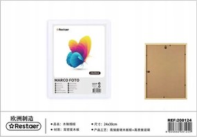 Fa képkeret fehér 24x30cm képekhez