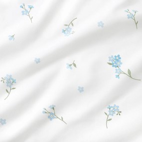 Goldea kör alakú pamut terítő - nefelejcsek Ø 150 cm