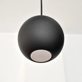 LED Csillár zsinóron MIDWAY 4xGU10/4,8W/230V fekete