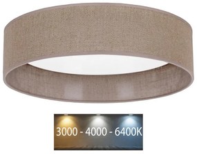 Brilagi - VELVET LED mennyezeti lámpa 24W 230V 3000/4000/6400K barna