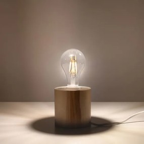 Sollux SL.0674 - Asztali lámpa SALGADO 1xE27/60W/230V fa