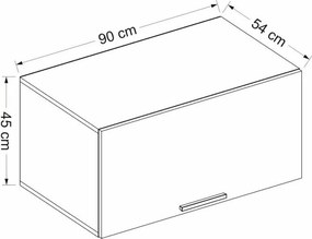 Yüklük konyhaszekrény, 90 cm