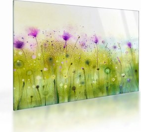 Kép - Réti virágok (üvegen) (70x50 cm)