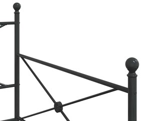 kihúzható kanapéágy matrac nélkül fekete 107x203 cm acél