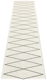 Fekete kültéri-beltéri futószőnyeg 70x320 cm Max Black – Pappelina