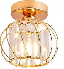 Mennyezeti Lámpa Függeszték Arany Csillár E27 Nappali Hálószoba Konyha 18CM