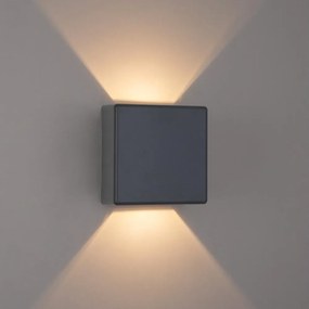 Brilagi - LED kültéri fali lámpa DOUBLERAY LED/6W/230V antracit IP54