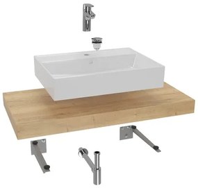 Hansa Dolce Fürdőszobabútor szett mosdópulttal 100x8x50 cm Halifax tölgy KSETDO12