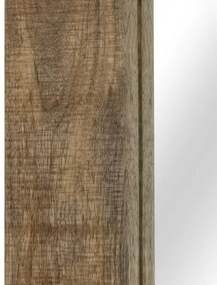 tömör mangófa keretű tükör 50 x 110 cm