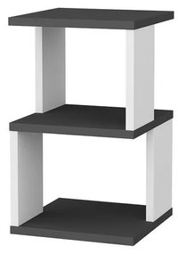 Éjjeliszekrény Carter - Anthracite, White