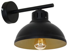 Luminex Fali lámpa SVEN 1xE27/15W/230V fekete/arany LU9141