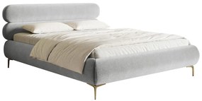 Franciaágy 140 cm Rirri 140B (ágyráccsal) (világosszürke + fekete). 1099921