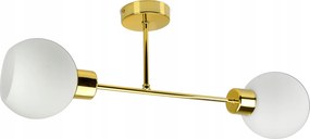 FĂŒggĆ lĂĄmpa CsillĂĄr Plafon Arany gömbök FehĂ©r matt