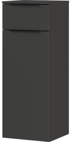 Antracitszürke magas-fali fürdőszoba szekrény 36x93 cm Crandon – Germania