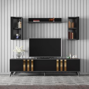 Nappali fal Golden (antracit + fekete). 1072971