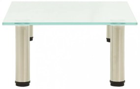 322759 TV Stand Frosted 40x35x17 cm Tempered Glass