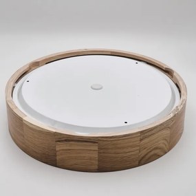 Fürdőszobai mennyezeti lámpa OAK 3xE27/15W/230V tölgy, átm. 37 cm IP54