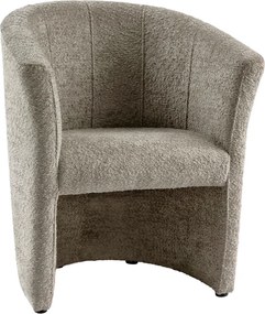 Klub fotel, szürkésbézs Taupe Coral anyag, CUBA