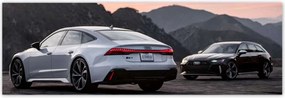 Poszterek 200x66 Fehér Audi RS7 Autó