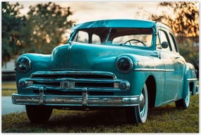 Poszterek 120x80 Kék Dodge Autó