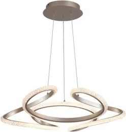 Searchlight 66110CP - LED fényerőszabályozható, kábelre függeszthető csillár DOODLE LED/40W/230V sárgaréz