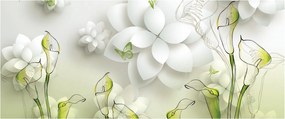 Kép virággal (120x50 cm)