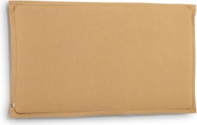 Mustársárga kárpitozott ágytámla 206x106 cm Tanit – Kave Home