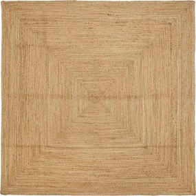 vidaXL Területi szőnyeg Bézs 240 x 240 cm Juta
