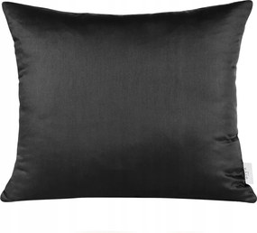Párnahuzat 50X70 fekete sima pamut-szatén