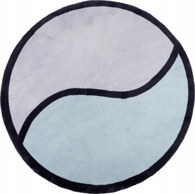 Modern Plüss Gyerekszoba Szőnyeg Puha Szép Kör 120x120CM