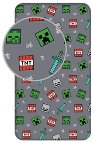 Minecraft We Got This gumis lepedő 90x200 cm
